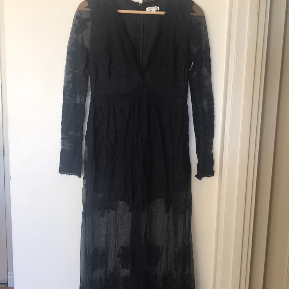 Cotton candy LA Black lace dress